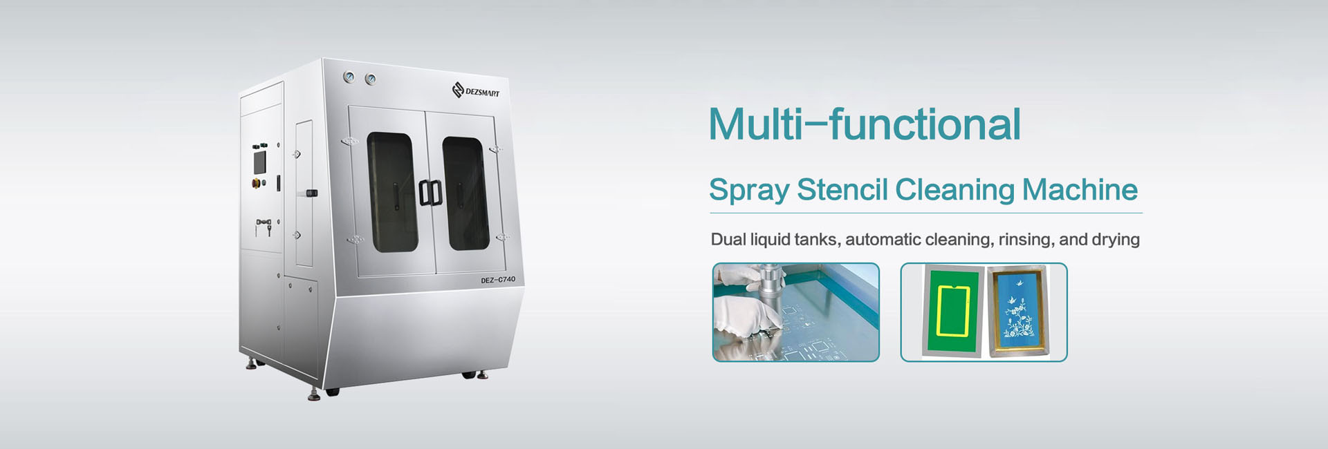 spray stencil cleaning machine